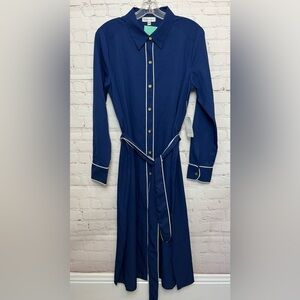 NM Neiman Marcus Long Sleeve Shirt Dress